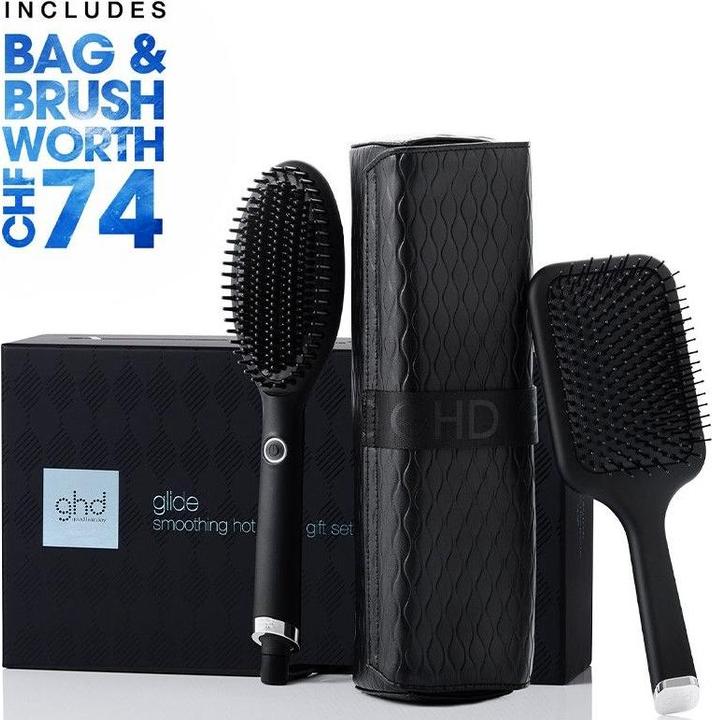 Actual product image ghd Iced Luxe Collection - Glide Gift Set - Smoothing Hot Brush (Hair straightening brushes)