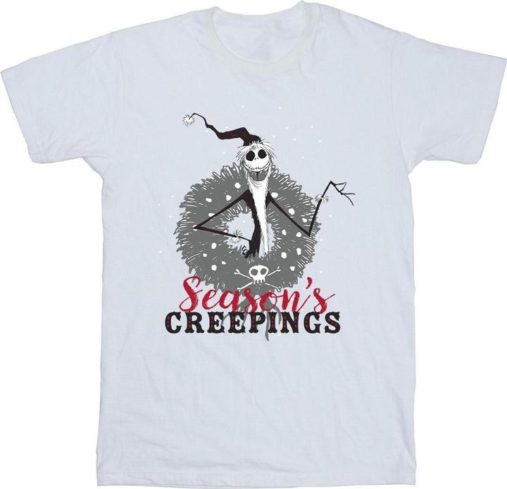 Disney The Nightmare Before Christmas Seasons Creepings Wreath TShirt Mädchen