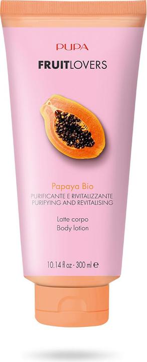 Actual product image Pupa Milano Fruit Lovers - Body Milk 002 - Papaya 300 ml (Body milk, 300 ml)