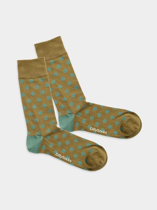 Produktbild DillySocks Moss Green Dots (Einzelpack, 41 - 46)