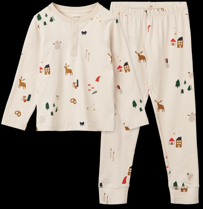 Liewood Bio Pyjama Wilhelm Holiday Sandy