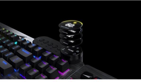 Productafbeelding Mountain Everest Max Gaming Keyboard - MX Speed Silver, ISO, DE Layout (NL, Bedraad)