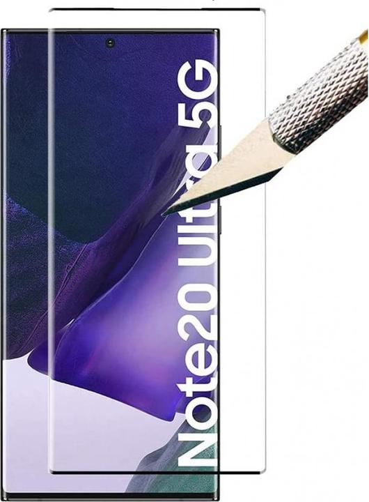 Actual product image Screenguard Samsung Galaxy Note20 Ultra Full Screen Protective Glass Film 2.5D 9H (1 Piece, Samsung Galaxy Note 20 Ultra)