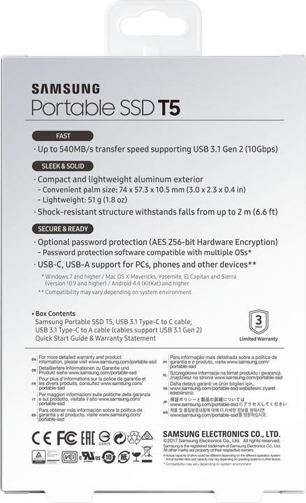 Produktbild Samsung Portable T5 (2000 GB)