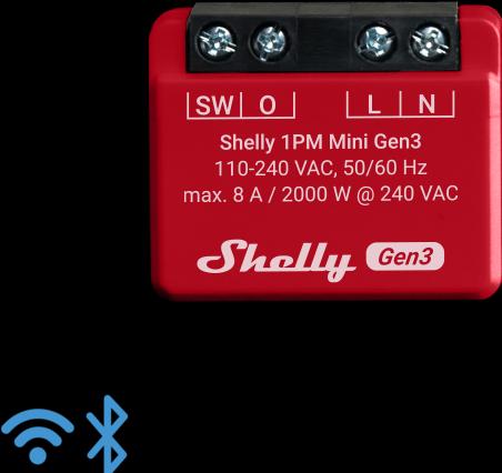 Image du produit Shelly 1PM Mini Gen3 (Actionneur de commutation)