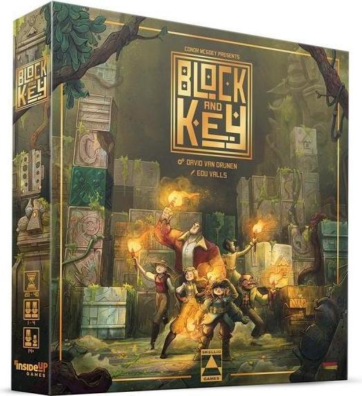 Skellig Games SKED0025 - Block and Key, board game, for 1-4 players, from 14 years (DE edition) (German)