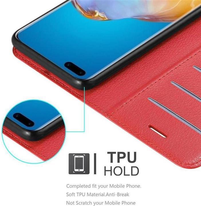 Actual product image Cadorabo Book with stand function cover (Huawei P40 Pro+)
