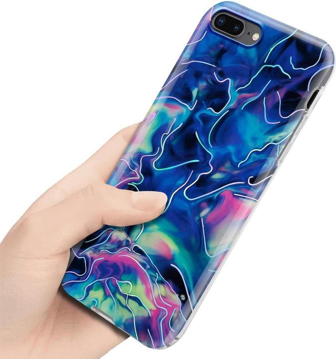 Actual product image Cadorabo IMD TPU Colorful Marble Cover (Apple iPhone 7 Plus, Apple iPhone 7s Plus, Apple iPhone 8 Plus)