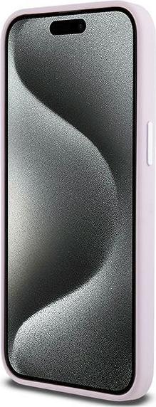 Image du produit DKNY DKHMP15XSMCHLP iPhone 15 Pro Max 6.7" różowy/pink hardcase Silicone Liquid Small Metal Logo Mag (Apple iPhone 15 Pro Max)