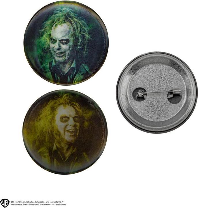 Produktbild Cinereplicas Beetlejuice Ansteck-Buttons 6er-Pack