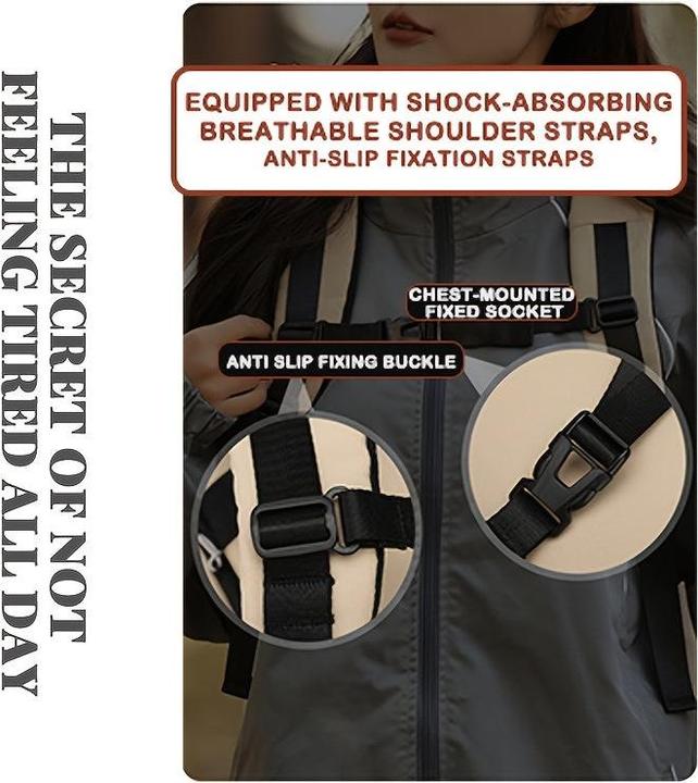 Image du produit Only-Bags.Store Nylon Casual Travel Backpack - leicht, faltbar, mit verstellbaren Trägern, Reissverschluss