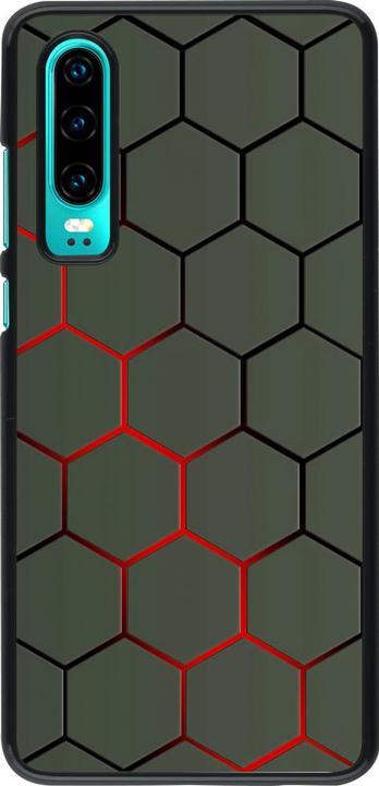 Produktbild PhoneLook Hülle Geometric Line red (Huawei P30)