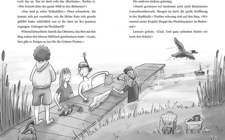 Immagine prodotto Die Grünen Piraten - Plastikplage im Biebersee (Tedesco, Corinna Böckmann, Andrea Poßberg, 2023)