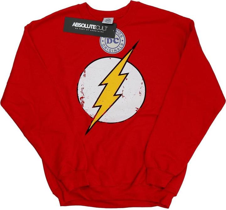 Actual product image Girls Flash Distressed Logo Sweatshirt (116)