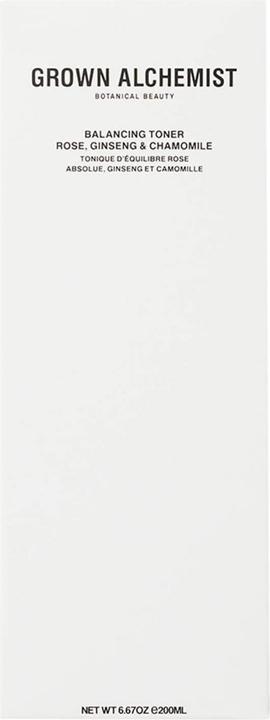 Image du produit Grown Alchemist GROWN Beauty - Tonique équilibrant : Rose, Ginseng & Chamomile (Chiffons de nettoyage, 200 ml)