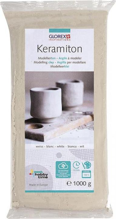 Glorex Keramiton blanc 1000g