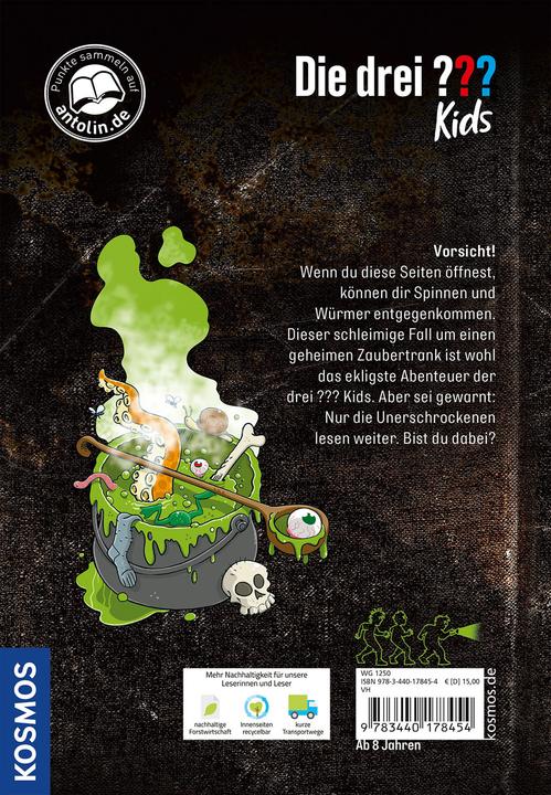 Actual product image Kosmos Die drei??? Kids, Das ekligste Buch aller Zeiten (German, Ulf Blanck, 2024)