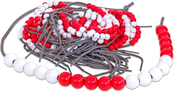 Actual product image Betzold 28 calculation chains, 1 demo chain each 5 red/5 white/5 red/5 white