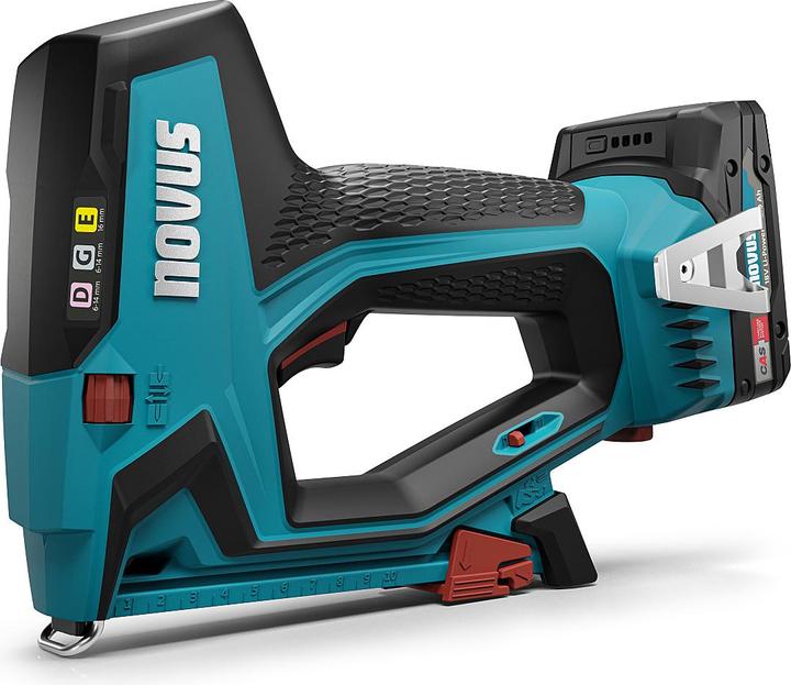 Produktbild Novus J-551 031-0366 Akkutacker Klammerntyp Typ 53F Klammernlänge 6 - 14mm inkl. Akku, inkl. Ladege