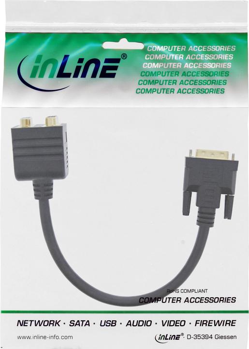Productafbeelding InLine DVI-I adapterkabel (DVI, VGA, 23 cm)