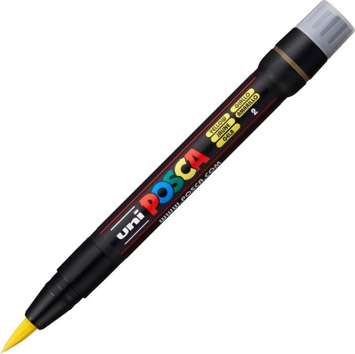 Produktbild Posca Marker Pinselspitze (Gelb, 10 mm, 1 x)