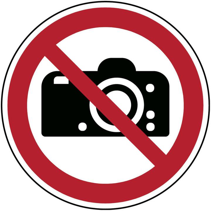 Produktbild Brady ISO-Sicherheitsschild - Fotografieren verboten