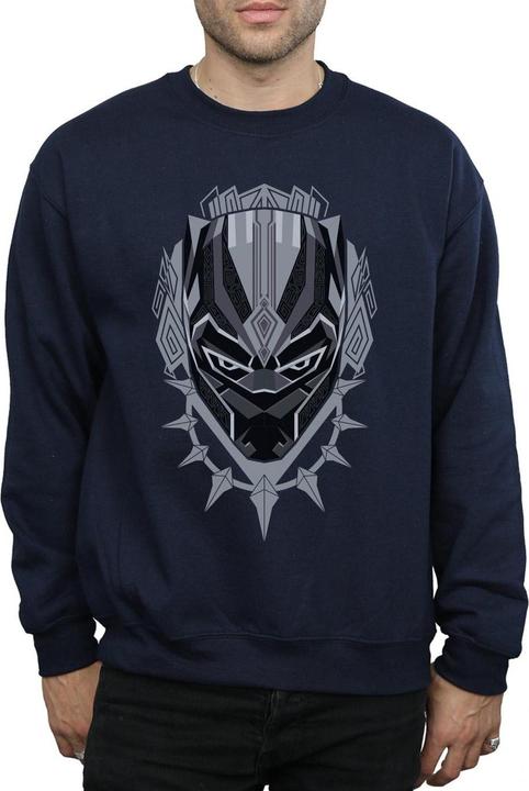 Image du produit Mens Black Panther Head Cotton Sweatshirt (XL)