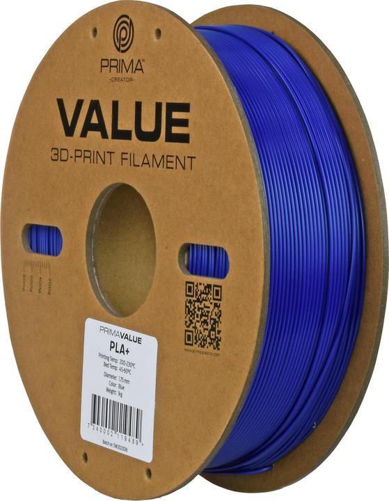 Immagine prodotto Prima Creator PrimaValue PLA+ (PLA, 1.75 mm, 1.32 g, Blu)