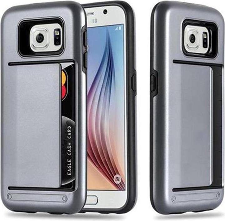 Produktbild Cadorabo Hybrid Schutzschild Hülle mit Kartenfach (Samsung Galaxy S6)
