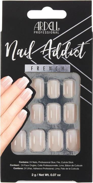Ardell Nail Addict French Subtle 28 Stk (Kunstnägel, Nude)