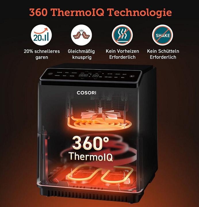 Actual product image Cosori Fryer à air chaud Dual Blaze XXL 6.4L, 1700W