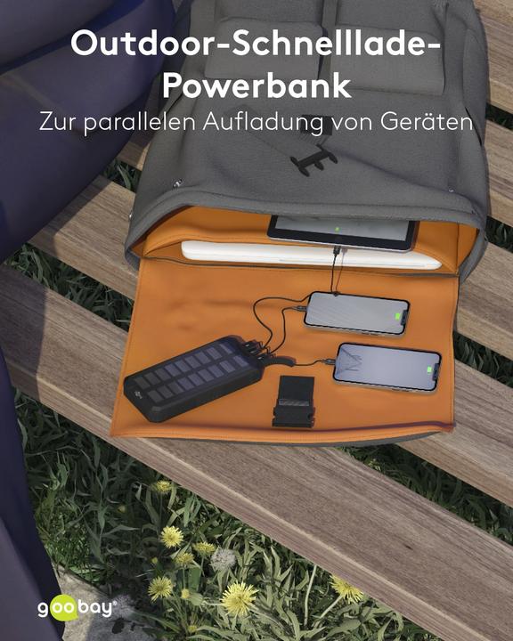 Produktbild Goobay QC/PD Solar (20000 mAh, 18 W, 74 Wh)