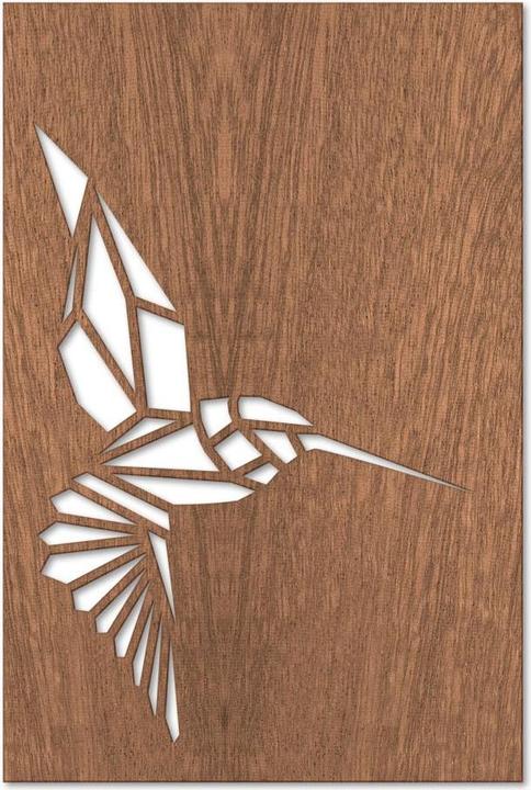 Actual product image Trenddeko Origami hummingbird (40 x 60 cm)