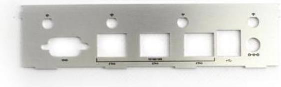 Actual product image Varia 412-192-04 - Front Panel for Embedded Box Enclosure, PC Engines APU1/2/3 Series