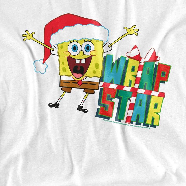 Produktbild Spongebob Squarepants Wrap Star At Christmas TShirt (M)