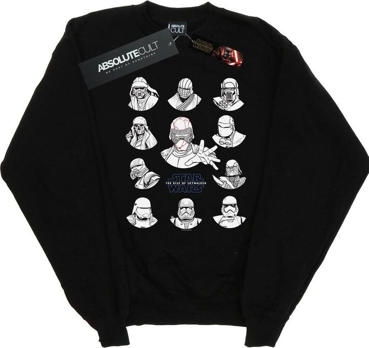 Star Wars First Order Character Line Up Mono Sweatshirt (5XL)