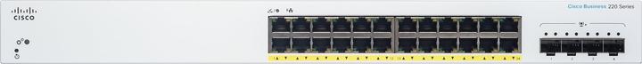 Image du produit Cisco PoE+ Switch CBS220-24P-4X 28 Port (28 Ports)
