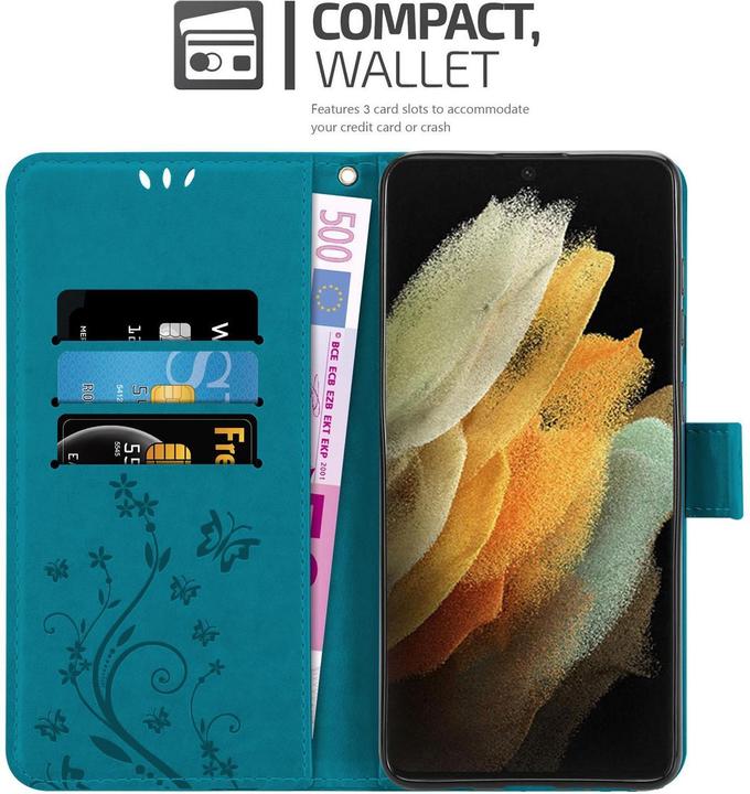 Image du produit Cadorabo Pochette Flower Book (Samsung Galaxy S21 Ultra)