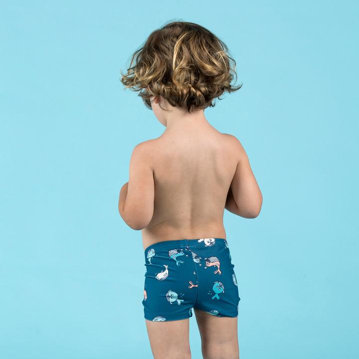 Immagine prodotto Nabaiji Costume da bagno boxer bambino/bambina - balena blu scuro (2)