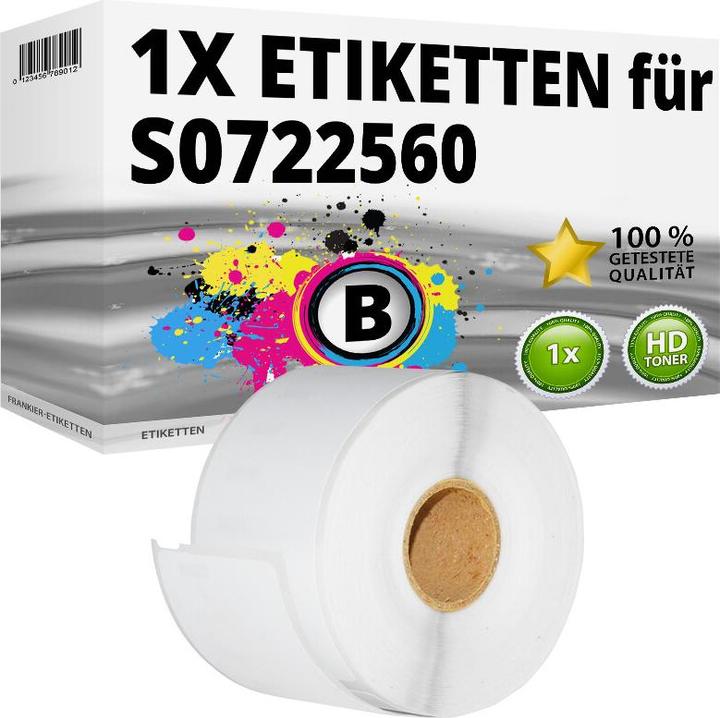 Produktbild Druckfuxx Etiketten für Dymo 11356 Labelwriter 310 320 330 400 SE 450 Twin Turbo