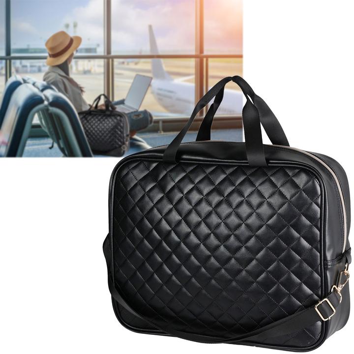 Image du produit ProWorld Sac de voyage, sac à valise, matelassé, noir, 34 x 12 x 27 cm