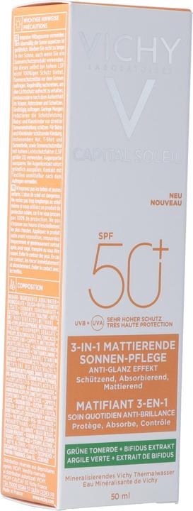 Actual product image Vichy Capital Soleil Mattifying (Suntan cream, SPF 50, 50 ml, 73 g)