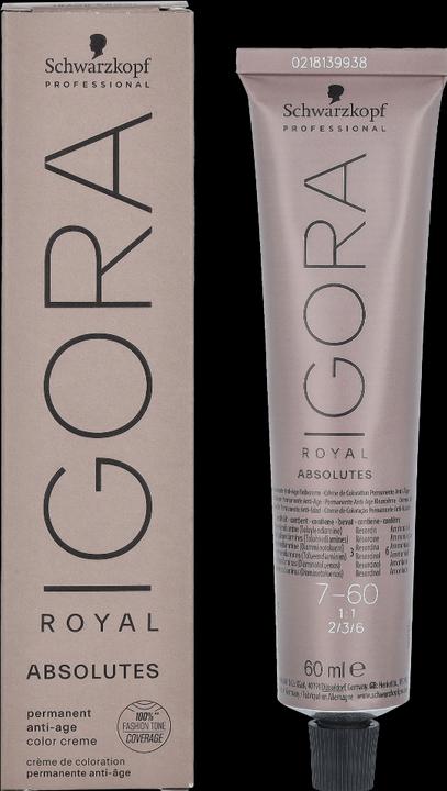 Actual product image Schwarzkopf Professional Igora Royal - 7-60 Medium Blonde Chocolate Natural (Blond, Brown)