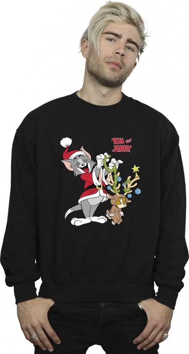 Actual product image Tom & Jerry Mens Christmas Reindeer Sweatshirt (4XL)