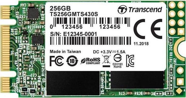 Actual product image Transcend 430S (256 GB, M.2 2242)