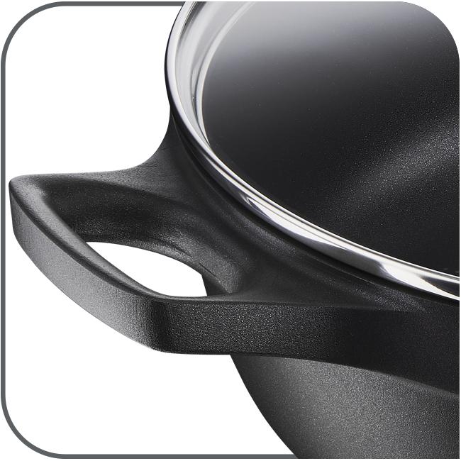 Image du produit Tefal Trattoria Pro Sauteuse avec couvercle en verre (28 cm, Cocotte + faitout, Fonte d'aluminium)