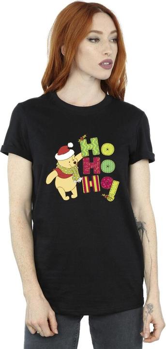 Immagine prodotto Disney Winnie The Pooh Ho Ho Ho Scarf Maglietta Ampia Donna (S)