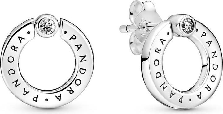 Image du produit Pandora Boucles d'oreilles Pavé & Logo (Argent sterling 925)