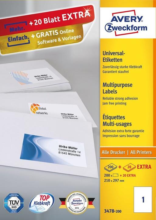Image du produit Avery Étiquettes universelles