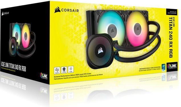 Productafbeelding Corsair iCUE LINK TITAN 240 RX RGB AIO, 240mm Radiator, Vloeibare CPU-koeler